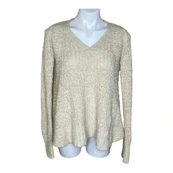 Moth Anthropologie knit vneck sweater size medium - Picture 3 of 6